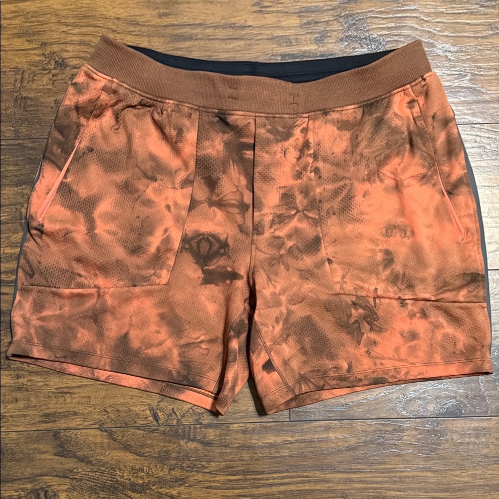 Lululemon Athletica Tie-Dye Orange Shorts